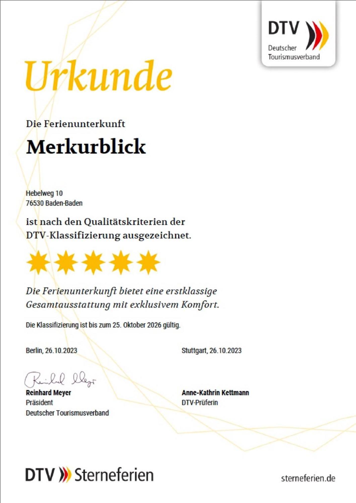 Merkurblick 바덴바덴 외부 사진